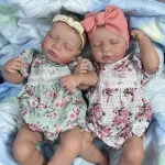 Bébés Reborn Jumelles Gloria et Adriana - Duo en Vinyle Réaliste