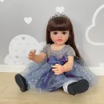 Poupée Reborn Fille Elina - Poupée réaliste de 55 cm avec accessoires