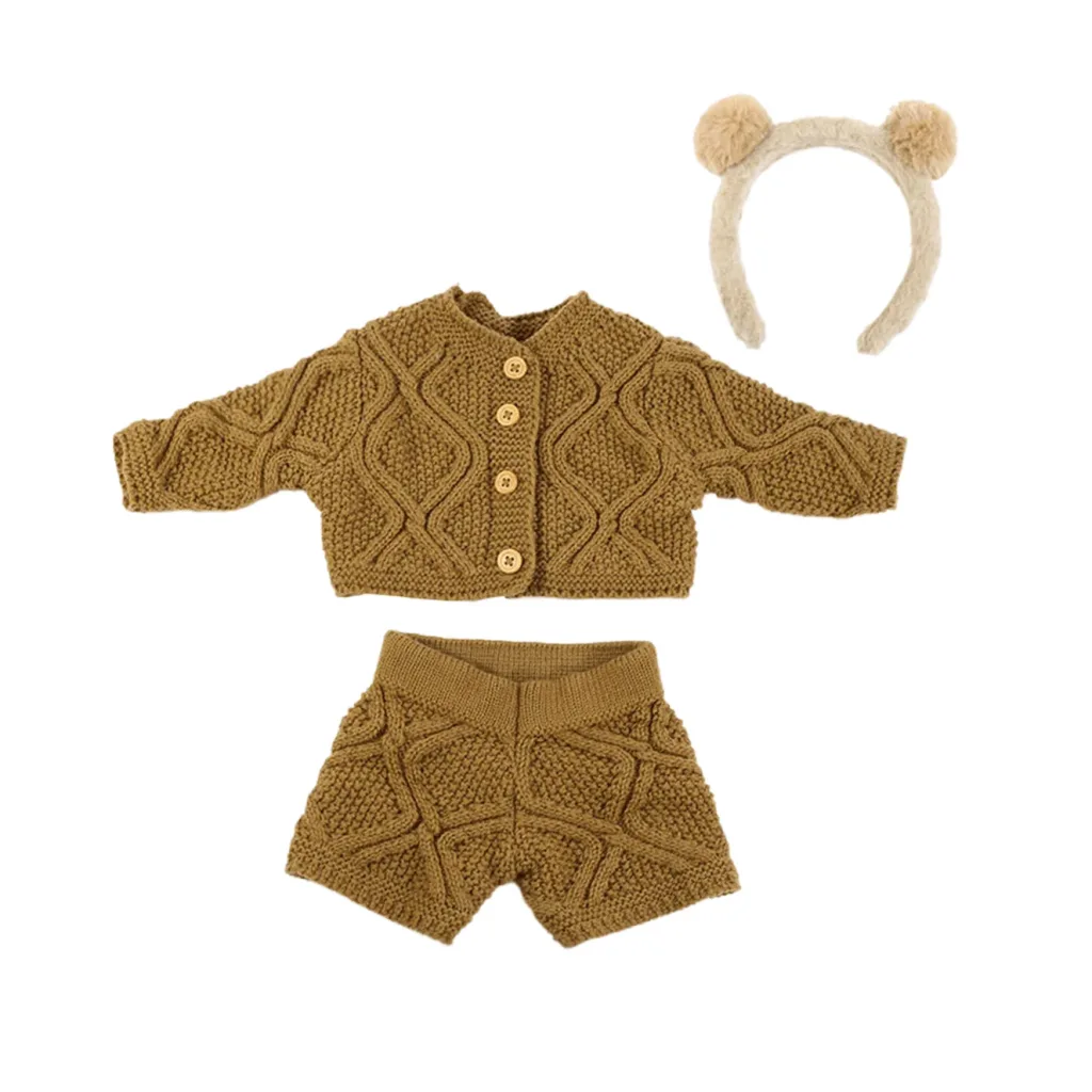 Tenue Bébé Reborn Sweater Kaki